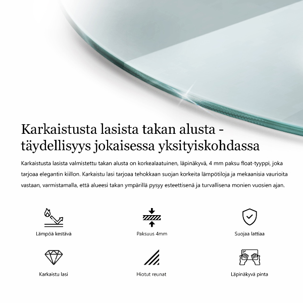 Vloerplaat voor kachel fi100 cm