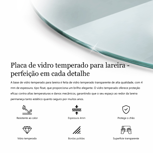 Vloerplaat voor kachel fi70 cm