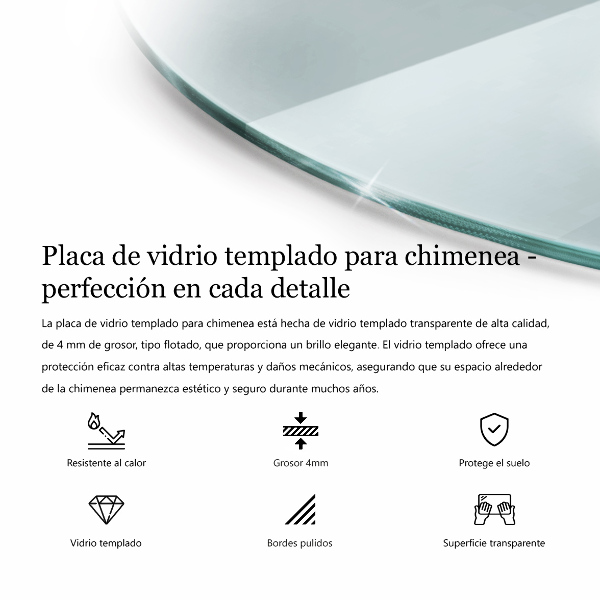 Vloerplaat voor kachel fi80 cm