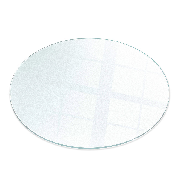Ronde semitransparante plaat voor onder kachel fi90 cm