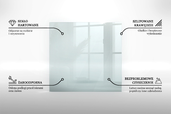 Vloerplaat voor houtkachel 120x80 cm