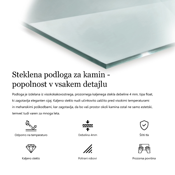 Vloerplaat voor houtkachel 140x70 cm