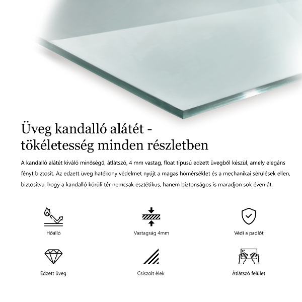 Vloerplaat voor houtkachel 140x70 cm