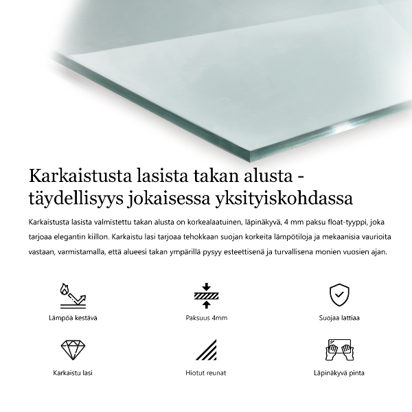 Vloerplaat voor houtkachel 140x70 cm