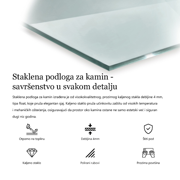 Vloerplaat voor houtkachel 140x70 cm