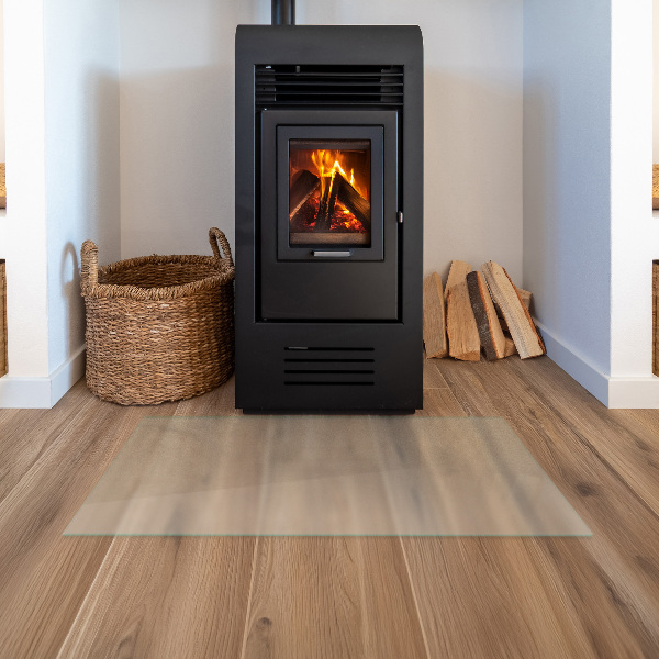 Rechthoekige semi-transparante onderplaat kachel 120x60 cm