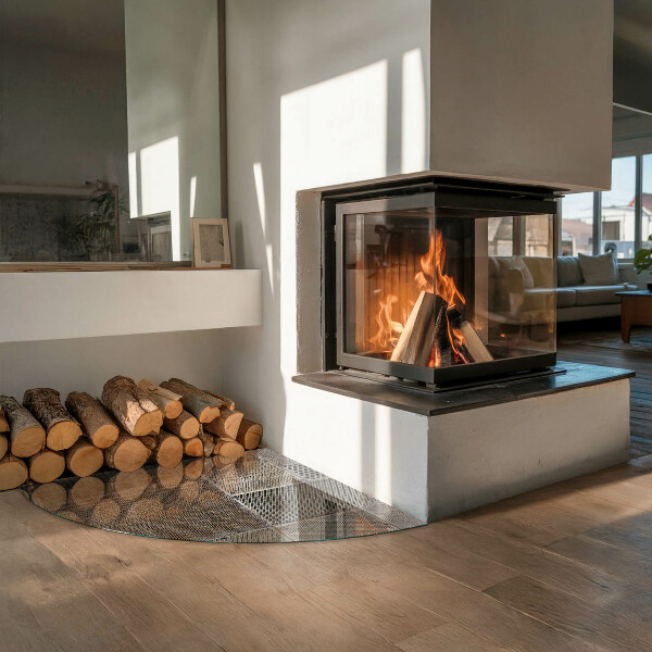 Plaat voor onder kachel Geperforeerd plaatpatroon