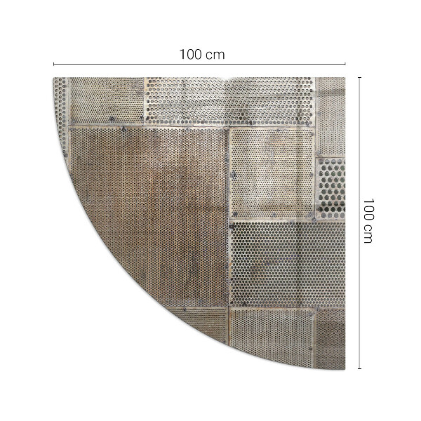 Plaat voor onder kachel Geperforeerd plaatpatroon