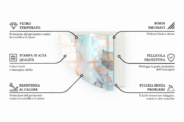 Vloerplaat voor houtkachel Houten bord in de lay-out