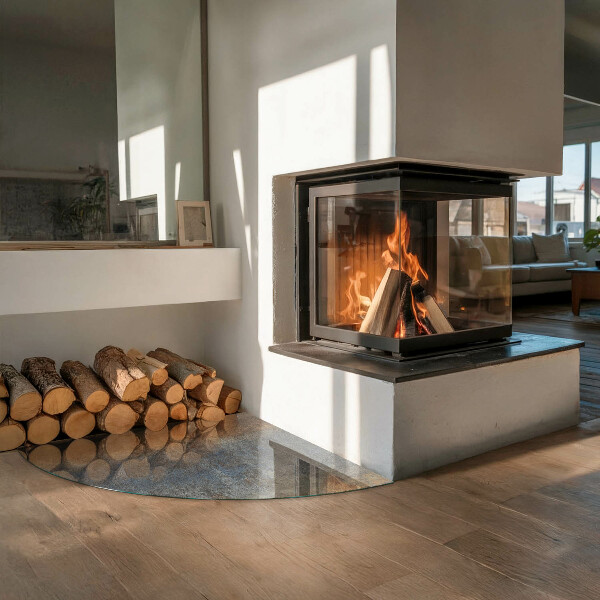 Plaat voor onder kachel Abstract textuurpatroon