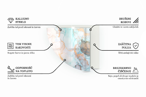Plaat voor onder kachel Abstract textuurpatroon