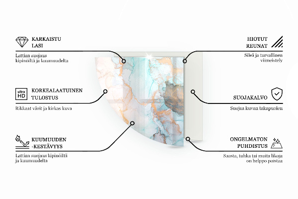 Vloerplaat voor houtkachel Abstract textuurpatroon