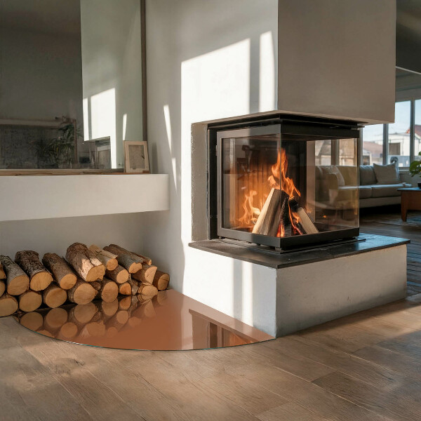 Vloerplaat openhaard Kleur Bruin