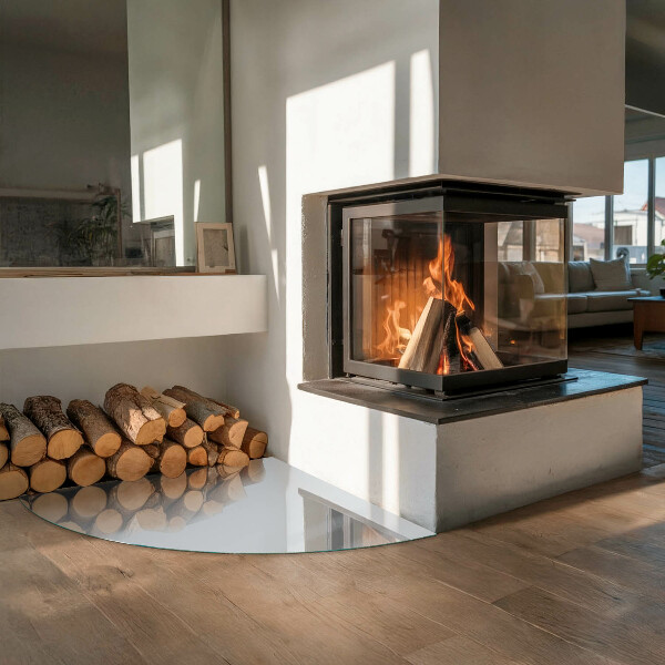 Vloerplaat openhaard Kleur Grijs