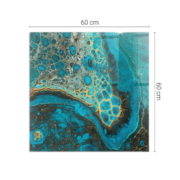 Vierkante vloerplaat voor kachel Abstract organisch patroon