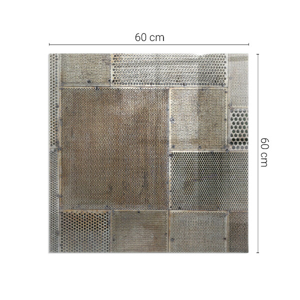 Vierkante vloerplaat voor houtkachel Geperforeerd plaatpatroon