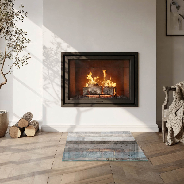 Vierkante vloerplaat voor kachel Planken in verschillende tinten