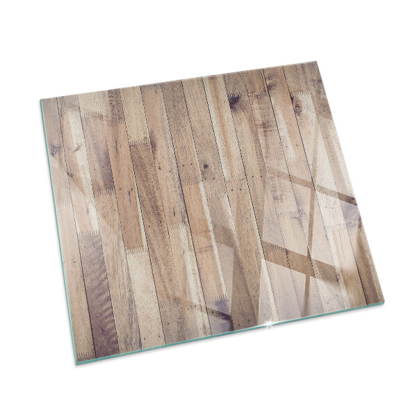 Vierkante kachel vloerplaat Houten bord in de lay-out