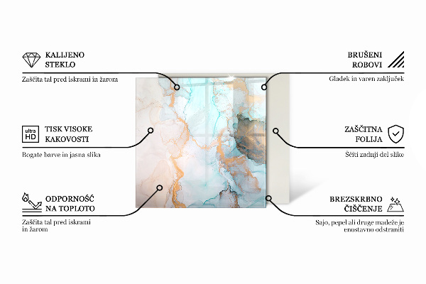 Vierkante vloerplaat voor houtkachel Abstract textuurpatroon