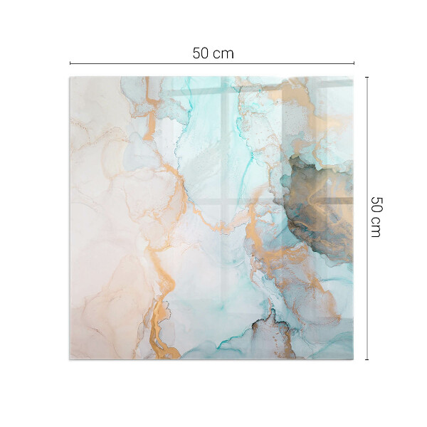 Vierkante vloerplaat voor kachel Abstract vloeibaar patroon