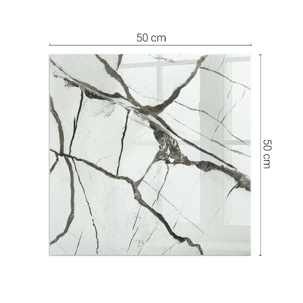 Vierkante kachel vloerplaat Marmeraderpatroon