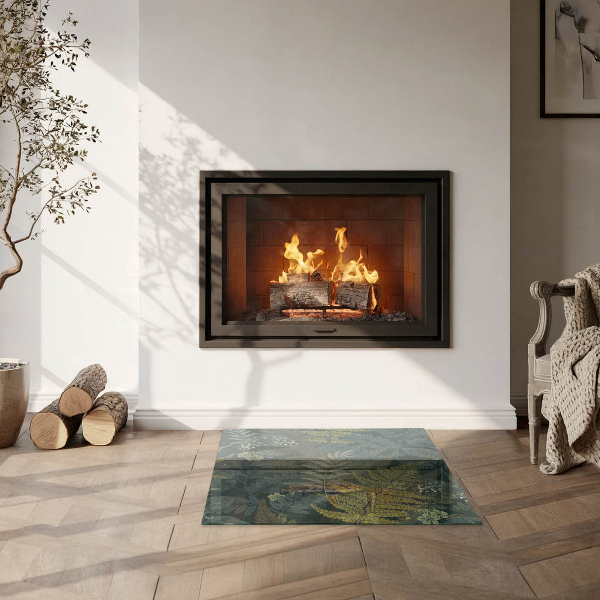 Vierkante kachel vloerplaat Plantenmotieven met vlinders