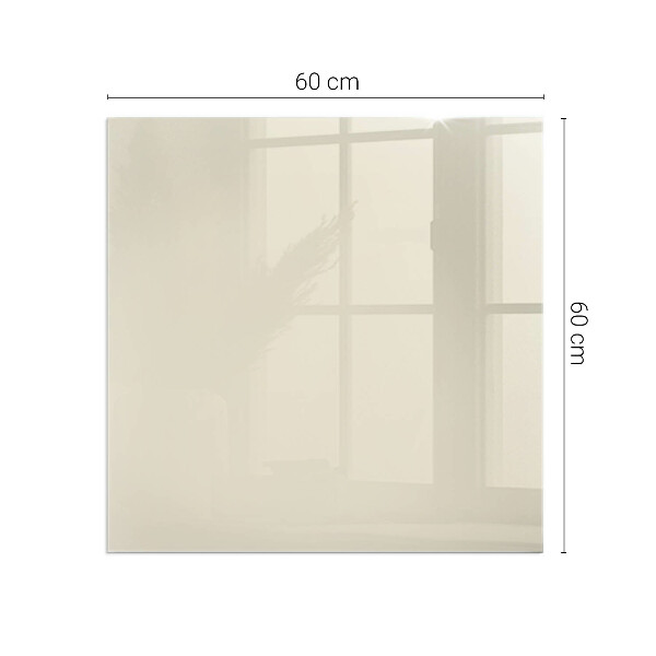 Vierkante vloerplaat voor houtkachel Kleur beige