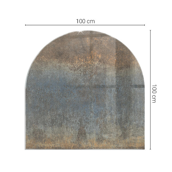 Halfovale vloerplaat openhaard Abstract textuurpatroon