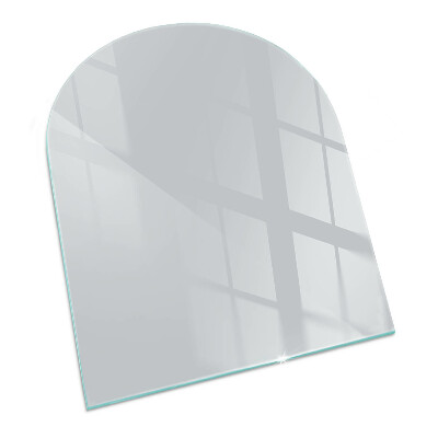 Halfovale vloerplaat voor houtkachel Kleur Grijs