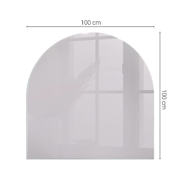 Halfovale vloerplaat voor houtkachel Kleur Lichtpaars