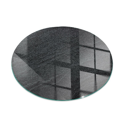 Ronde plaat onder houtkachel Natuursteen textuur