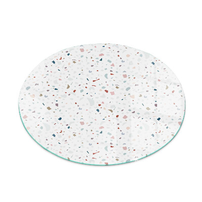 Ronde plaat onder houtkachel Patroon met kleine vormen