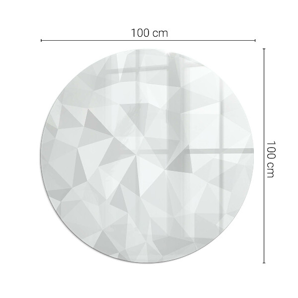 Ronde onderplaat kachel Abstract geometrisch patroon