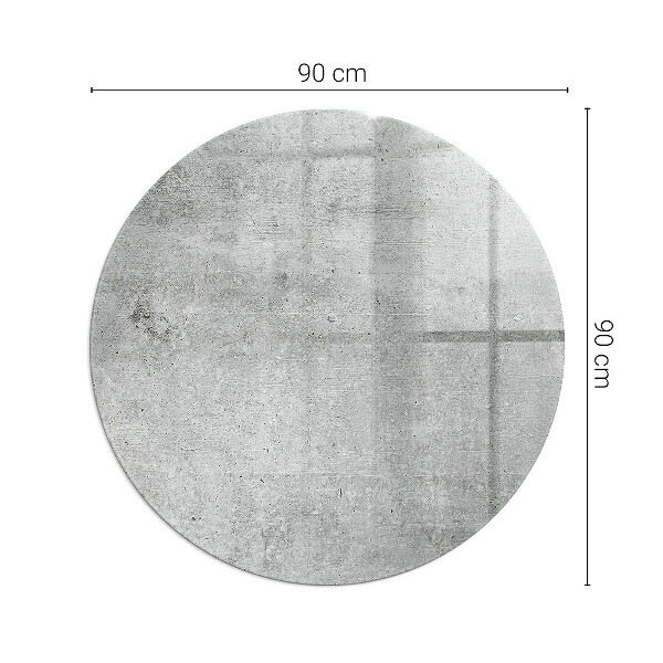 Ronde onderplaat kachel Ruwe betontextuur