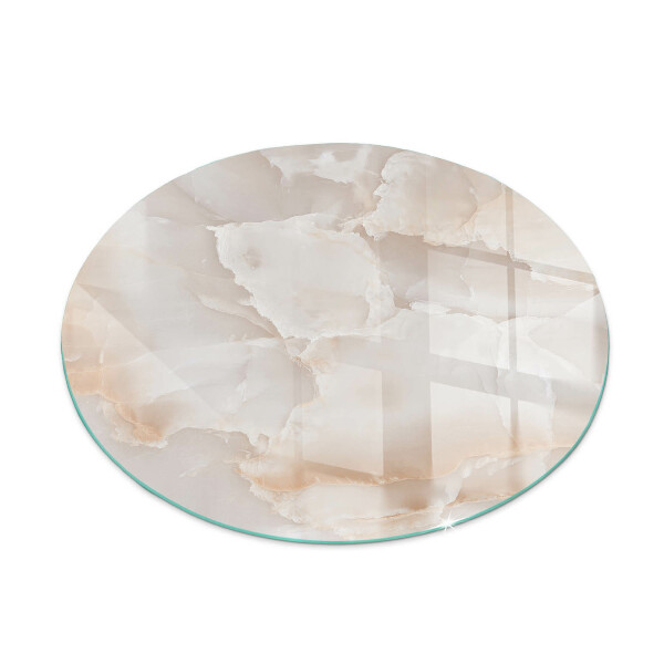 Ronde plaat onder houtkachel Natuursteenpatroon