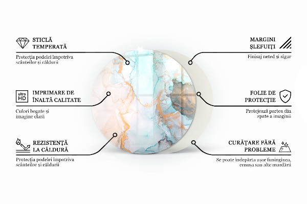 Ronde onderplaat kachel Kleur Lichtgroen