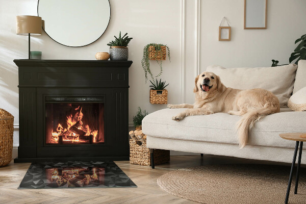 Rechthoekige vloerplaat voor kachel Driedimensionale geometrie