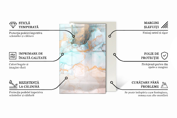 Rechthoekige vloerplaat voor houtkachel Abstracte wolk van vaste stoffen