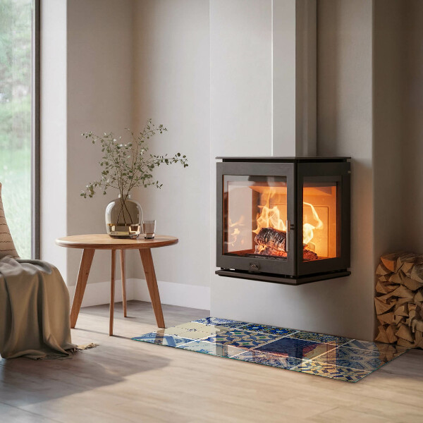 Rechthoekige vloerplaat voor houtkachel Keramische tegelpatronen