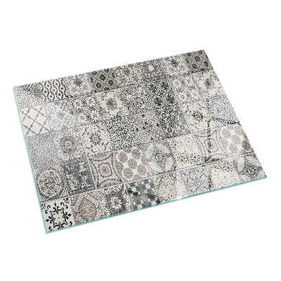 Rechthoekige vloerplaat voor kachel Decoratieve tegelpatronen