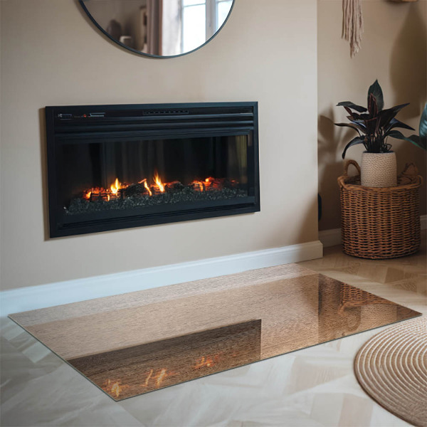 Rechthoekige kachel vloerplaat Natuurlijk houtpatroon