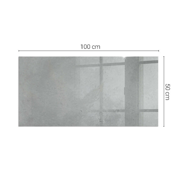 Rechthoekige vloerplaat voor houtkachel Betontextuur met effect
