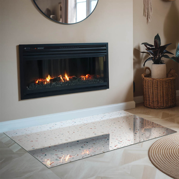 Rechthoekige kachel vloerplaat Patroon met kleine vormen