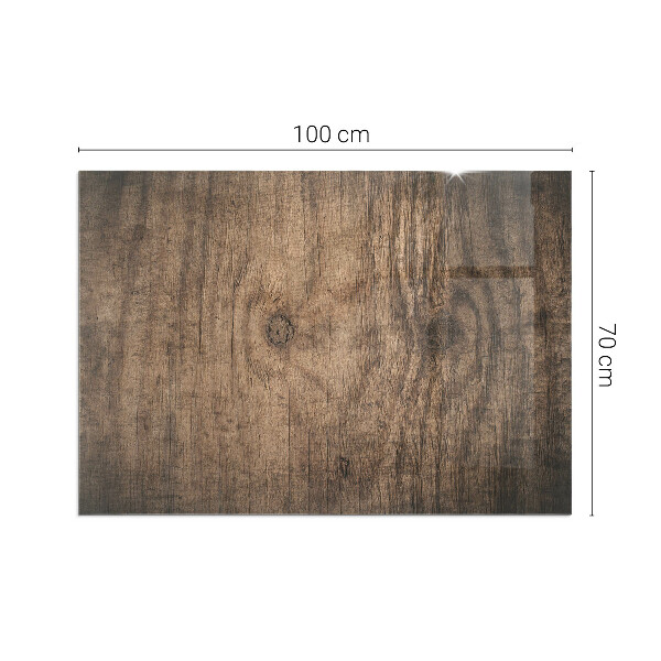 Rechthoekige vloerplaat voor kachel Natuurlijk houtpatroon