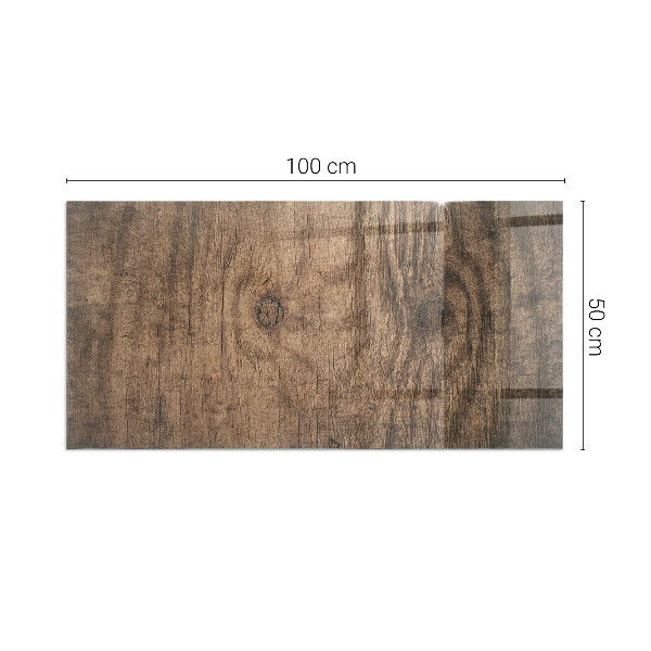 Rechthoekige vloerplaat voor kachel Natuurlijk houtpatroon