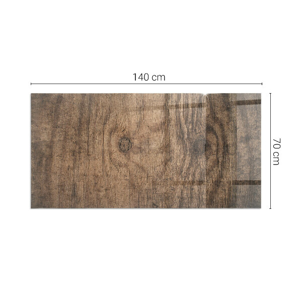 Rechthoekige vloerplaat voor kachel Natuurlijk houtpatroon