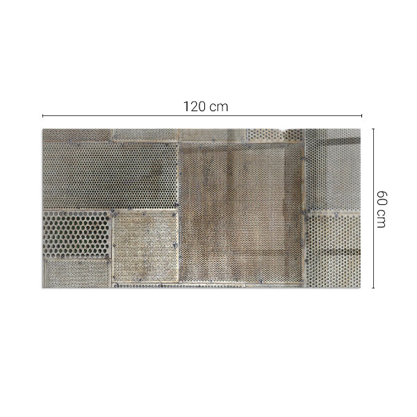 Rechthoekige vloerplaat voor houtkachel Geperforeerd plaatpatroon