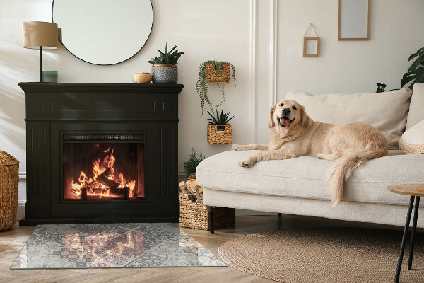 Rechthoekige kachel vloerplaat Decoratief mozaïekpatroon