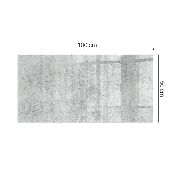Rechthoekige vloerplaat voor kachel Ruwe betontextuur
