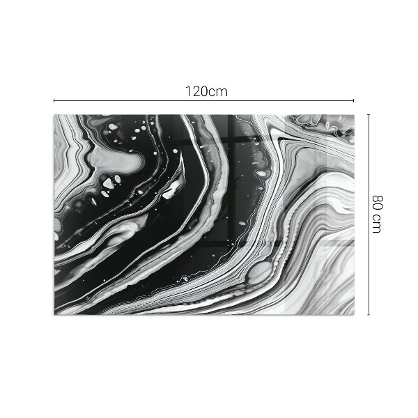 Rechthoekige vloerplaat voor kachel Abstracte golven en lijnen